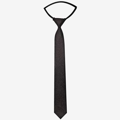 Corbata infantil mate Negra con gancho