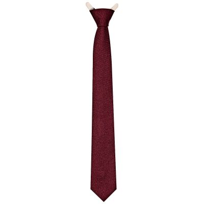 Corbata infantil mate Vino con gancho 